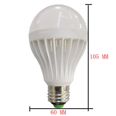 【5W LED5730贴片 塑料球泡灯 恒流 ac85-265v】价格,厂家,图片,LED球泡灯,崇左市晶光辉照明-