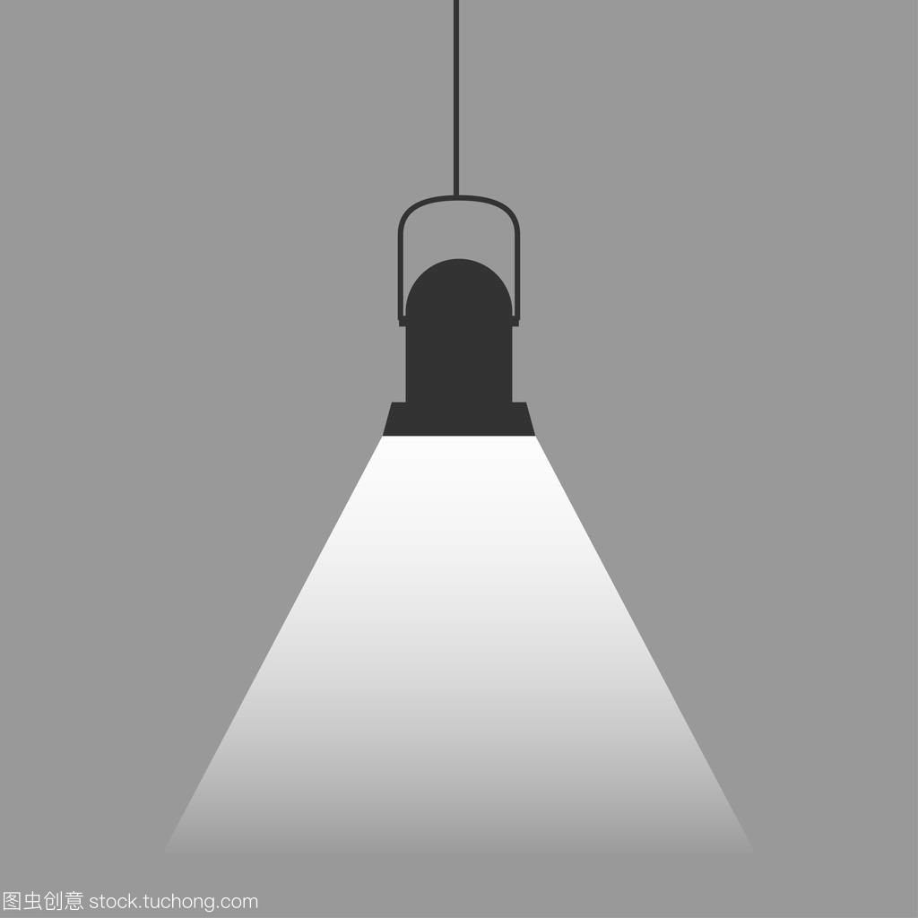 矢量摄影师工作室照明设备图标