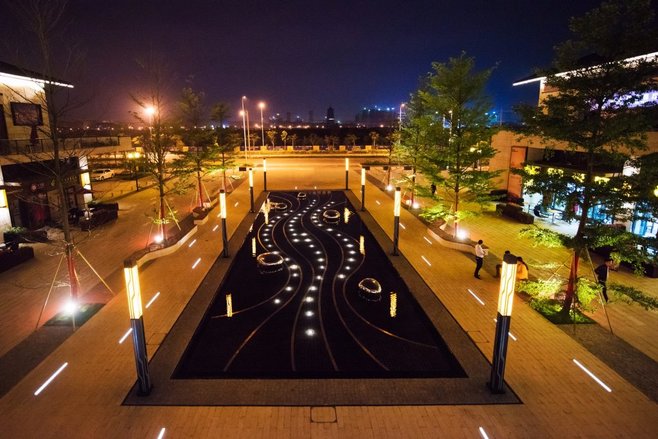 示范区夜景照明